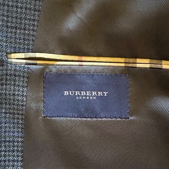 BURBERRY Big & Tall Blue Sports Coat - 50Long - Picture 4 of 9